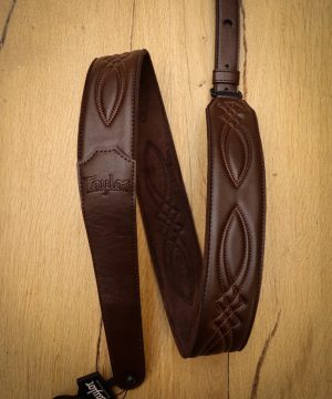 Taylor Chocolate Brown Vegan Leather Guitar Strap