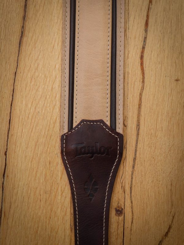 Taylor Reflections Spruce/Ebony Leather Guitar Strap – Bild 2