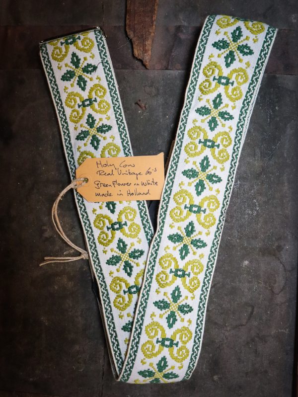Heilige Kuh Echt Vintage Grüne Blume N Weiß