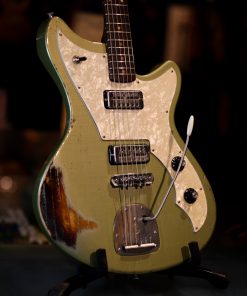 Kauffmann Cozy JM Sage Green over Three Tone Sunburst