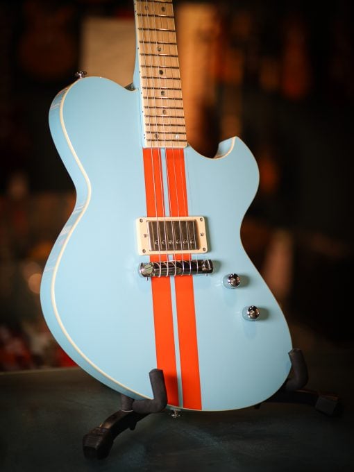 Newman Honeycomb Junior GT-40 Fixed Pickups - Baby Blue w/ Racing Stripes