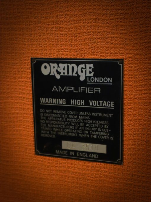 Vintage Orange OR80 Overdrive 2x12 Valve Amplifier Combo 1973 – Bild 6