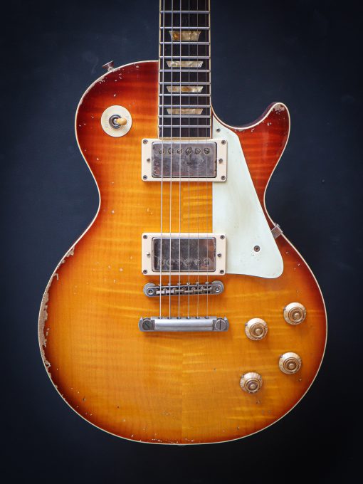 Kauffmann '59 SC Flamed Top Faded Cherry Burst – Bild 3