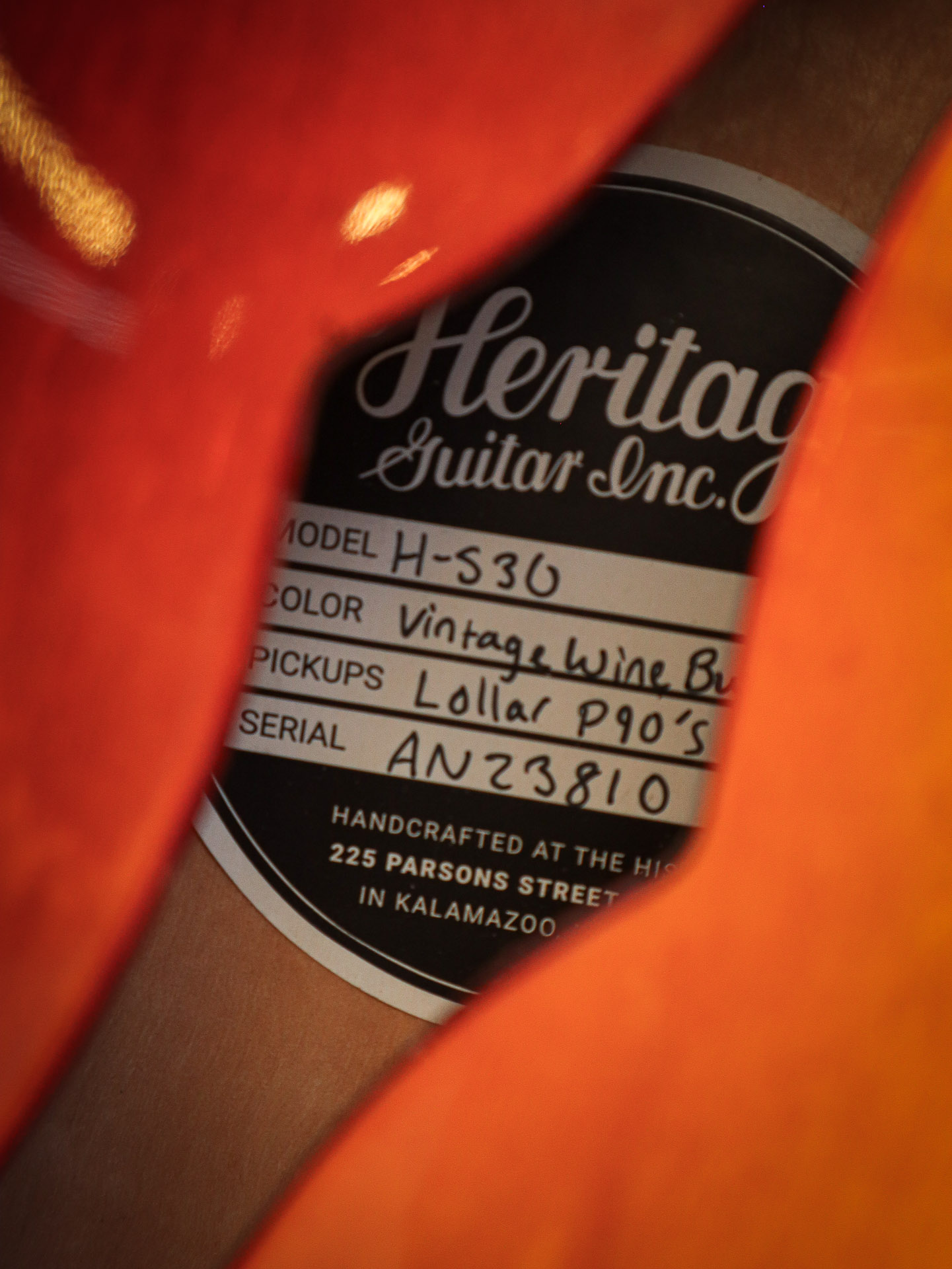 Heritage H530 Vintage Wine Burst Pre-Owned – Bild 8