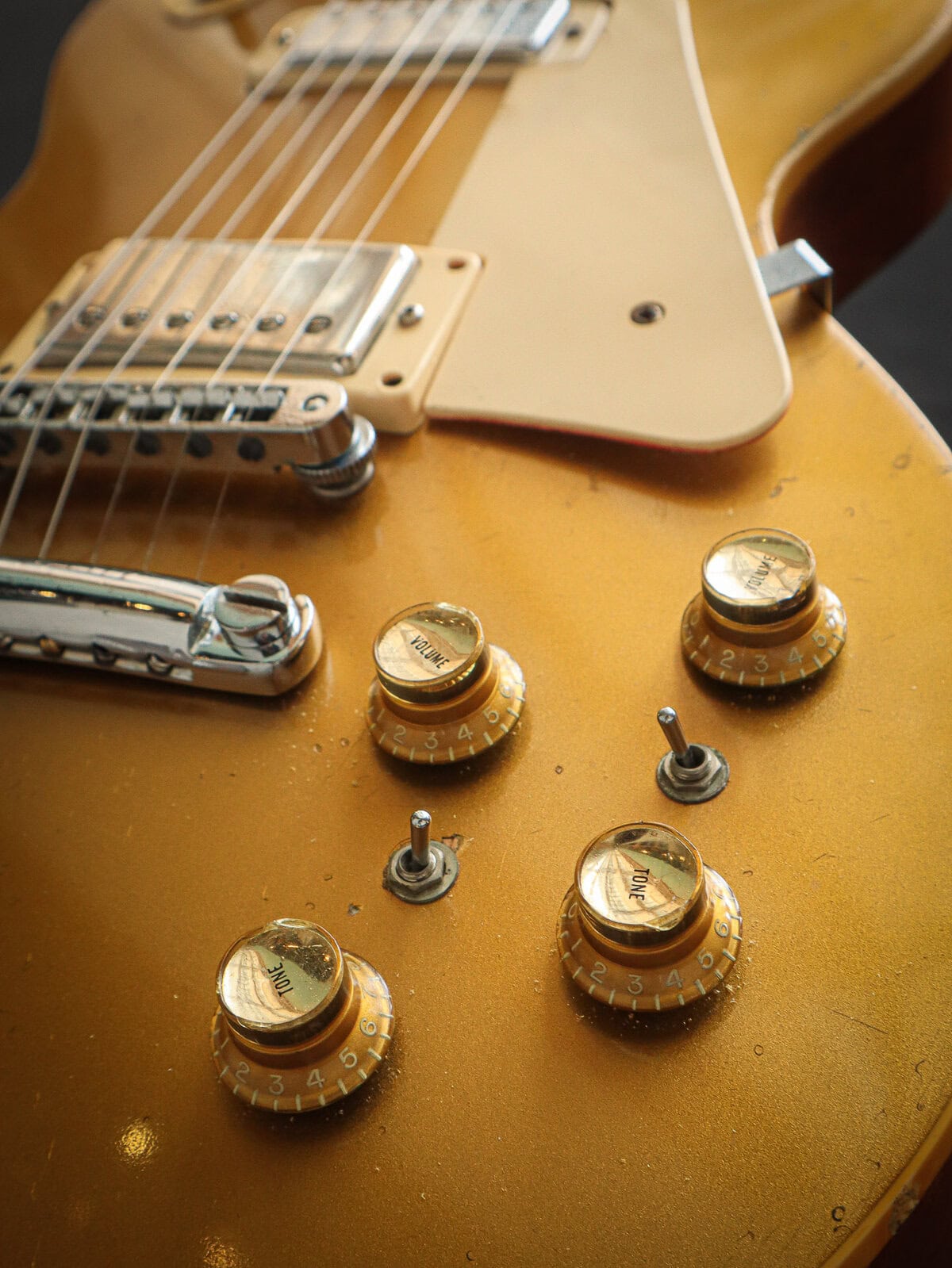 1975 Gibson Les Paul Deluxe Gold Top Pre-Owned – Bild 8