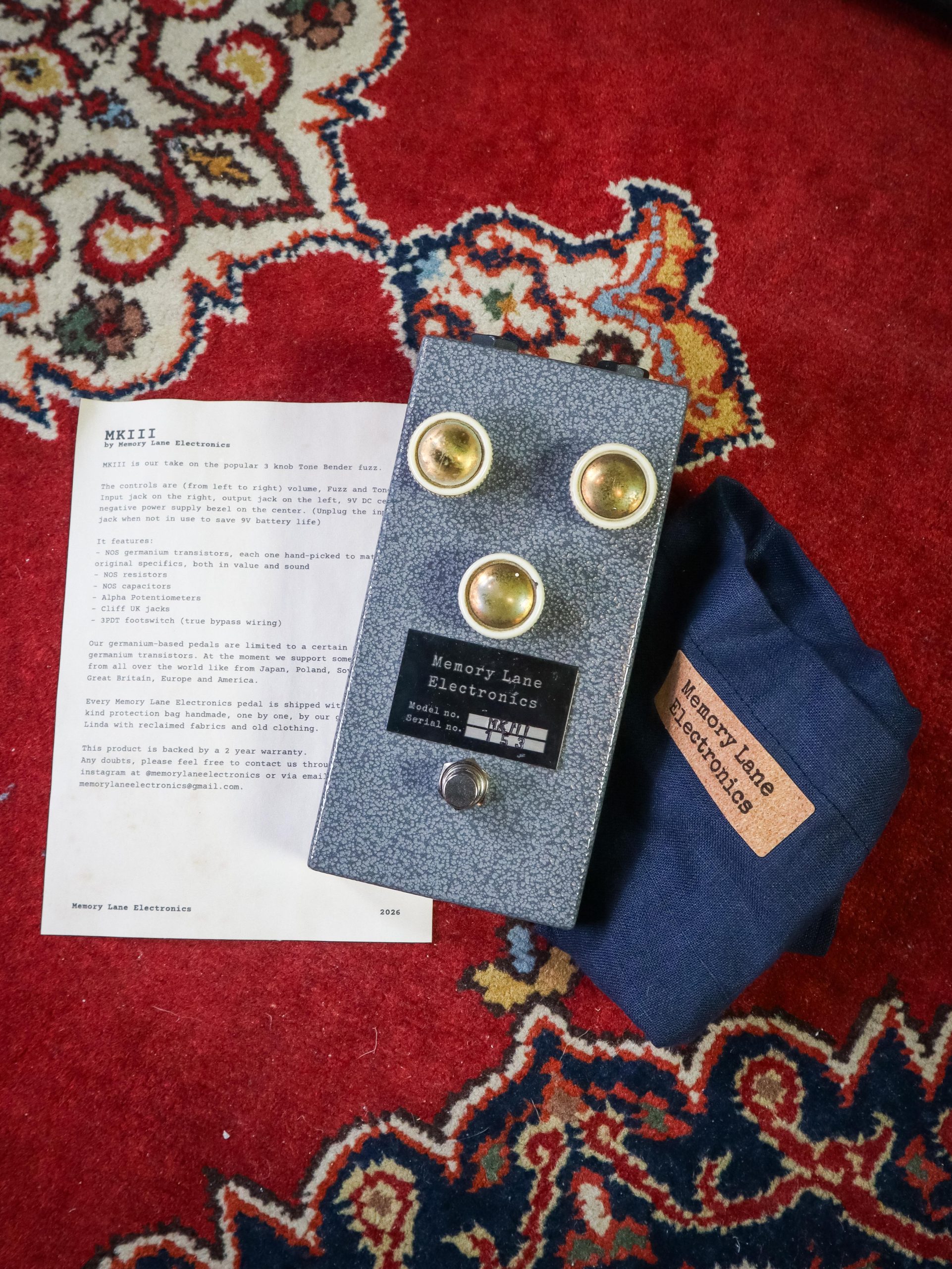 Memory Lane Electronics MK lll Fuzz – Bild 2